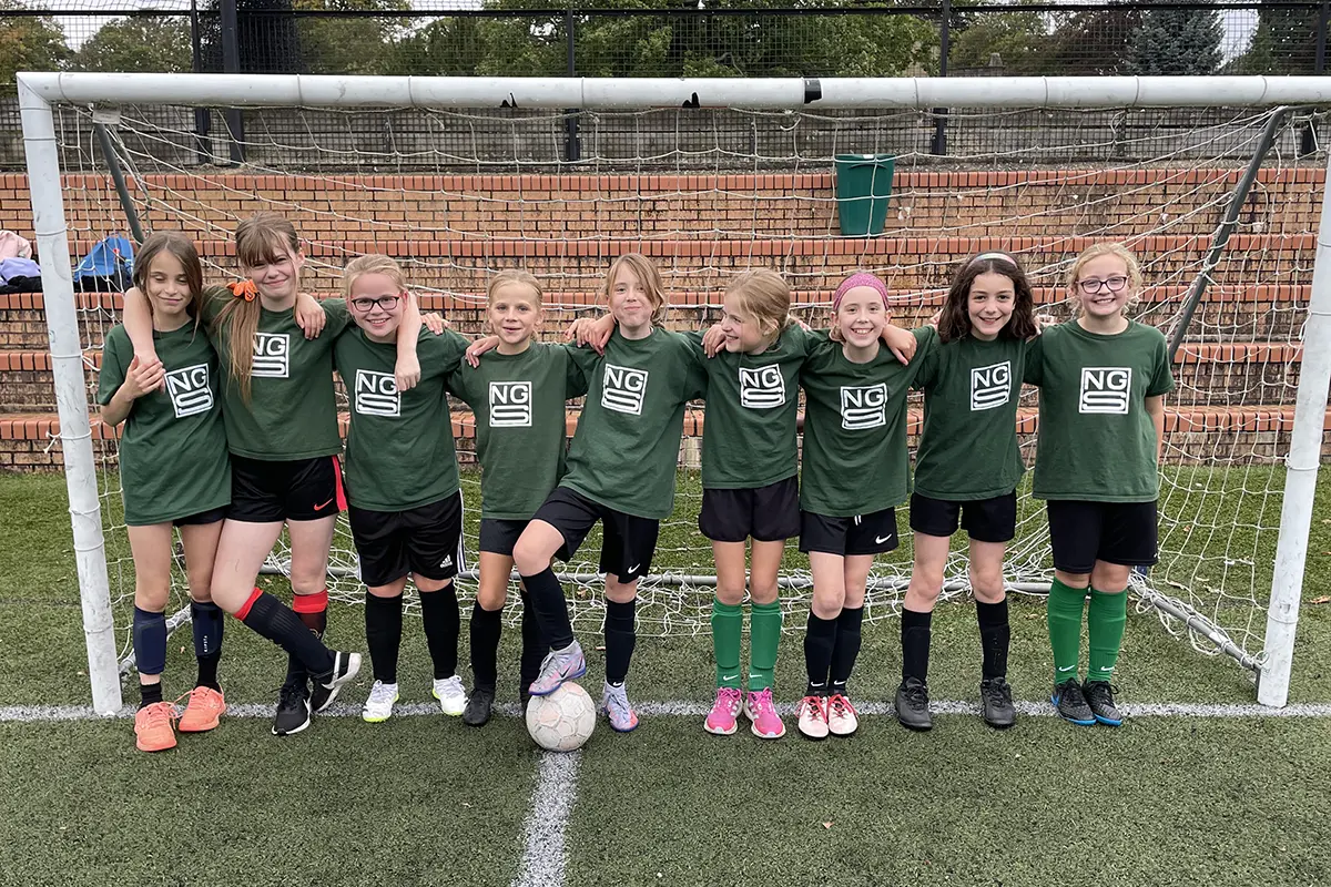 NGJS girls' football team