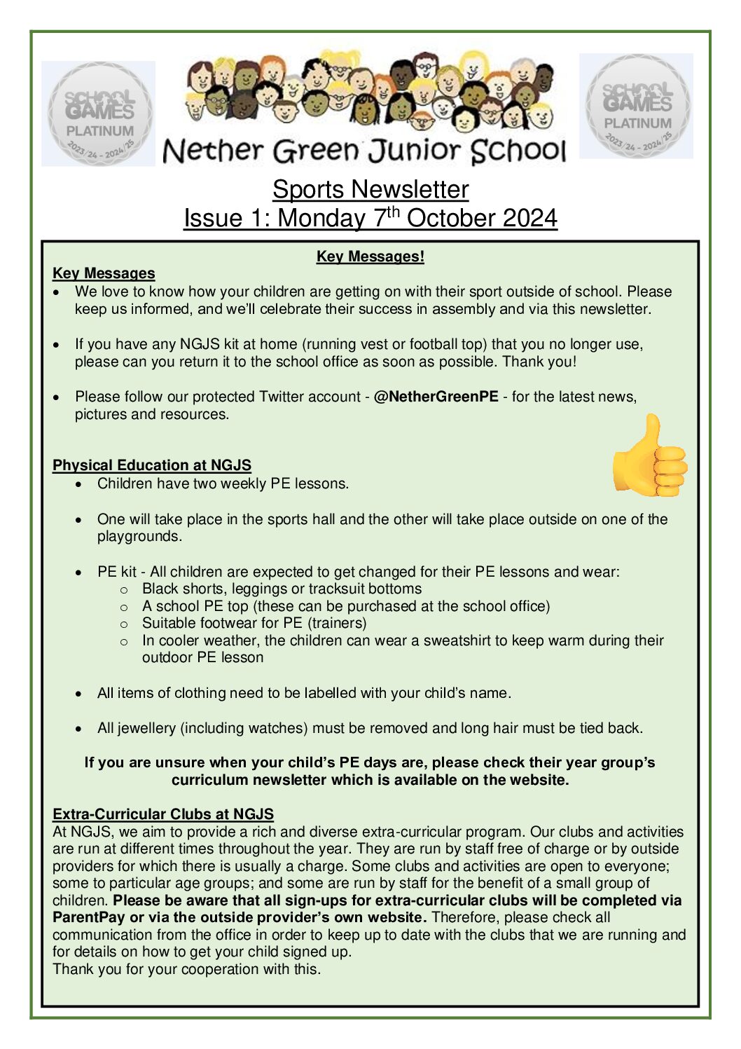 Sports Newsletter 1