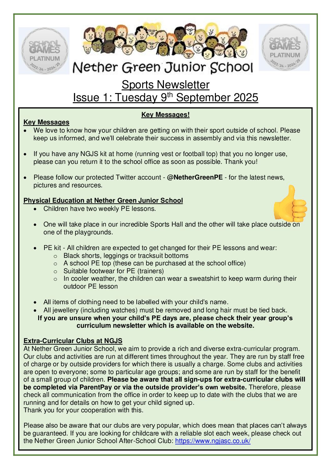 Sports Newsletter 1